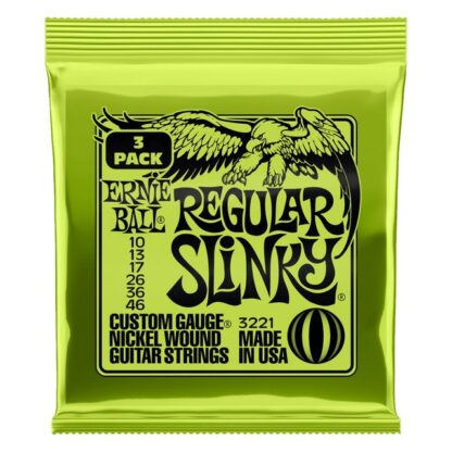 Regular Slinky Nickel Wound Guitarra Eléctrica Paquete De 3 Cuerdas - Eb-P03221