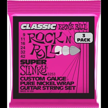 Extra Slinky Classic Rock N Roll Pure Nickel Wrap Guitarra Eléctrica Calibre 8-38 - Eb-P03253