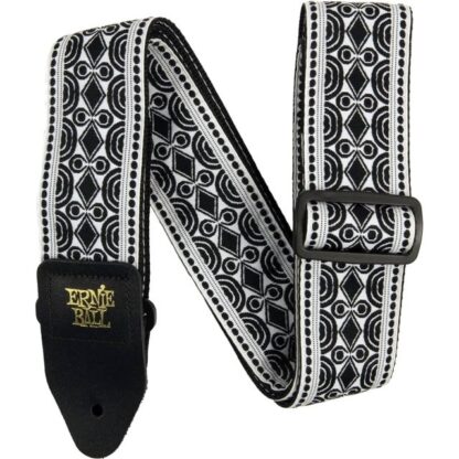 Correa Para Guitarra/Bajo Clásica Jacquard - Beatnik Negro - Eb-P05319