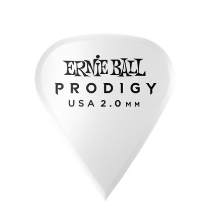 Púa Ernie Ball Prodigy Blanca Punta Afilada 2.0Mm 6 Piezas - Eb-P09341