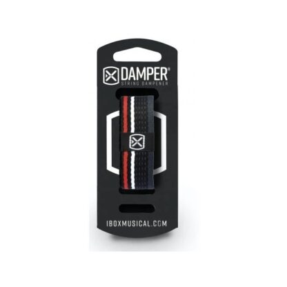Damper Medio - Md - Etiqueta De Tela De Poliéster - Color Rojo, Blanco, Negro - Ibox-Dkmd05