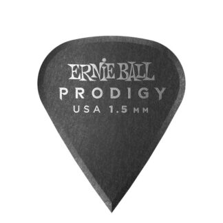 Púa Ernie Ball Prodigy Negra Punta Afilada 1.5Mm 6 Piezas - Eb-P09335