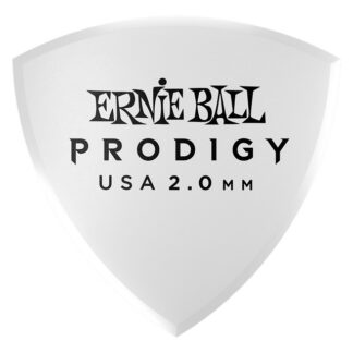 Púa Ernie Ball Prodigy Escudo Blanca Grande 2.0Mm 6 Piezas - Eb-P09338