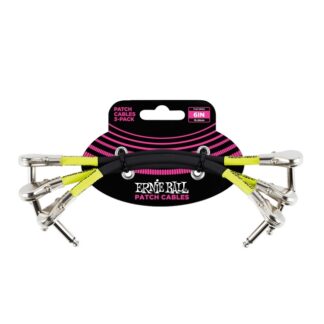 Cable Negro 6" Flat Angle / Flat Angle Patch Paquete De 3 - Eb-P06059