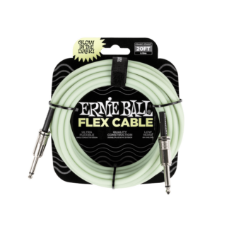 Cable Flexible Para Instrumentos, Recto/Recto, 20 Pies, Brilla En La Oscuridad - Eb-P06437