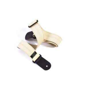 Correa Para Instrumentos De Cuerda Con Doble Terminación En Cuero, 5Cm De Ancho - Cuero - Color Blan - Ibox-Cc51