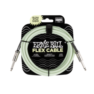 Flex Instrument Cable Straight/Straight 10Ft - Glow In Dark - Eb-P06436